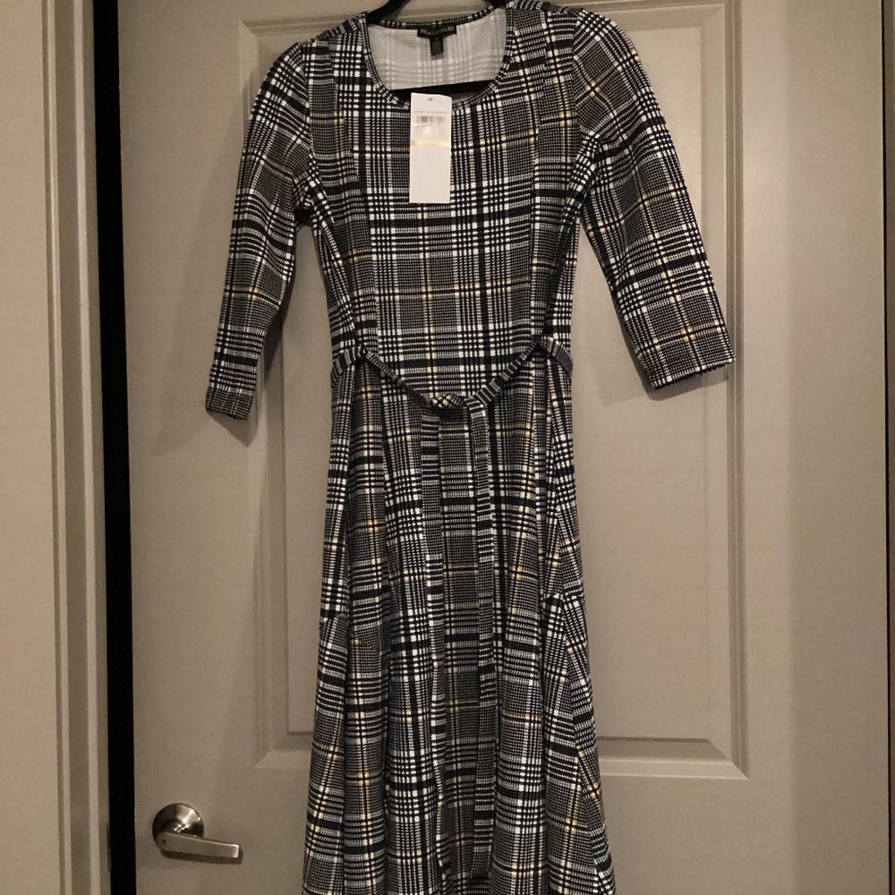Nina Leonard Scoop Neck Jersey Midi Dress, size Small - Picture 4 of 11